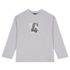 Boys Grey Long Sleeve Top ( 2-Pack ), 2, hi-res