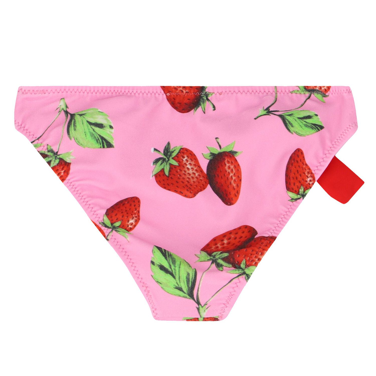 Girls Pink Ruffled Bikini, 1, hi-res image number null