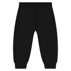 Younger Black Teddy Bear Logo Tracksuit, 4, hi-res