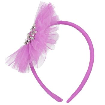 Girls Violet Tulle Headband