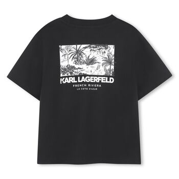 Boys Black Logo T-Shirt
