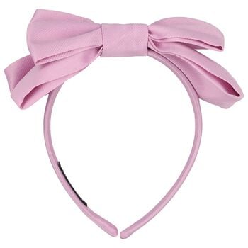 Girls Pink Bow Headband