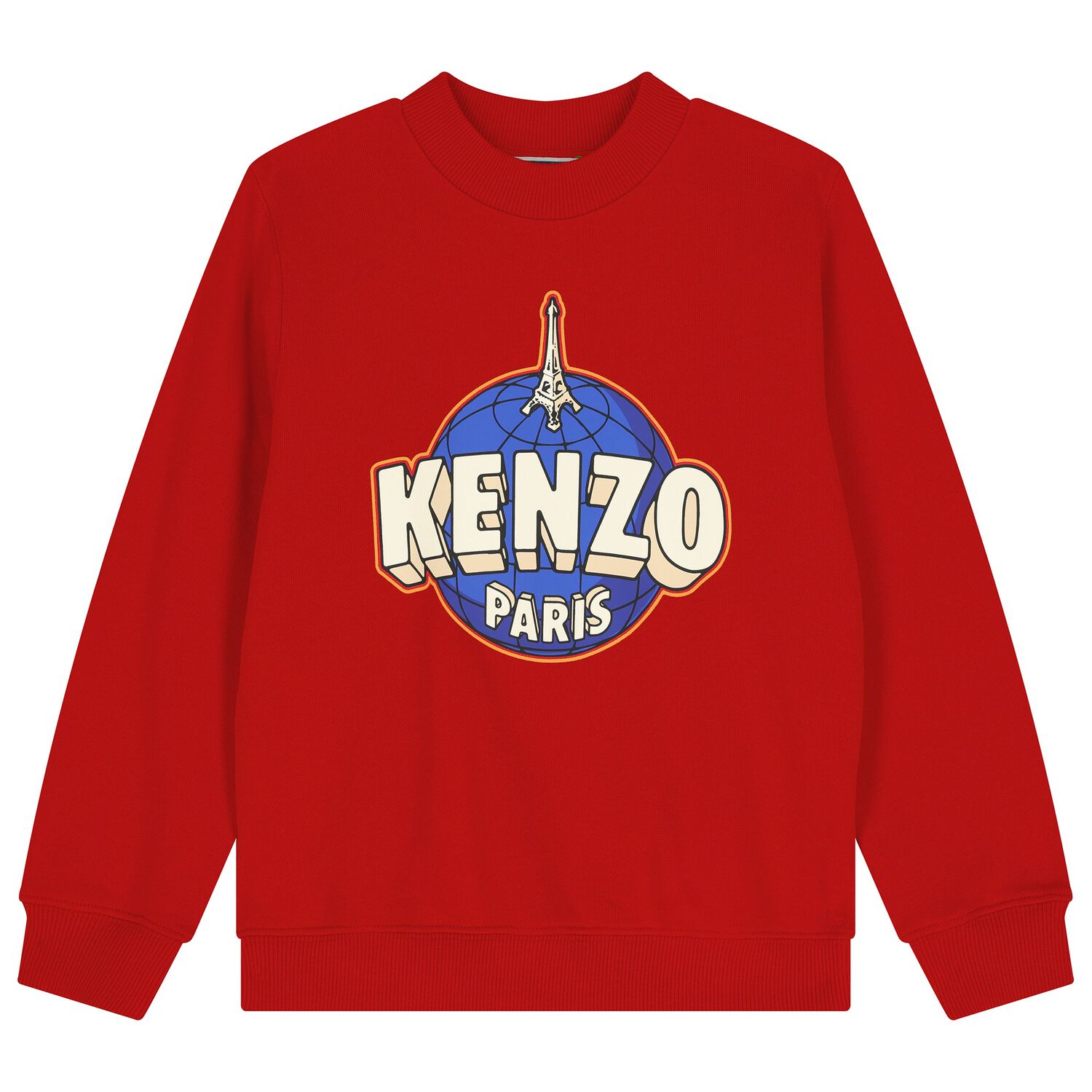 Boys Red Logo Sweatshirt, 1, hi-res