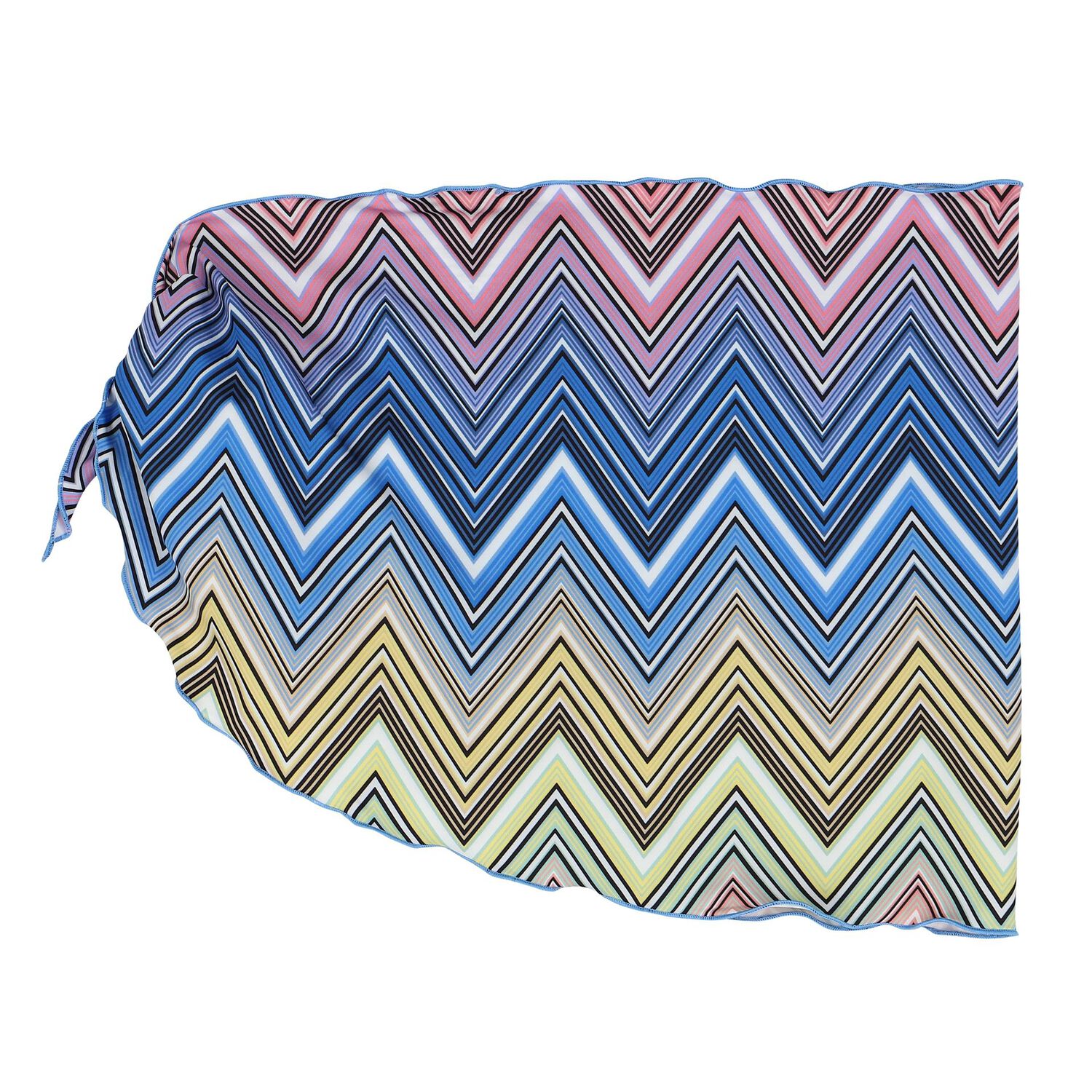 Girls Multi-Coloured Zigzag Beach Skirt, 2, hi-res