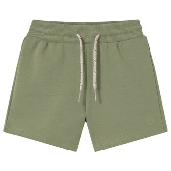 Younger Boys Green Cotton Jersey Shorts