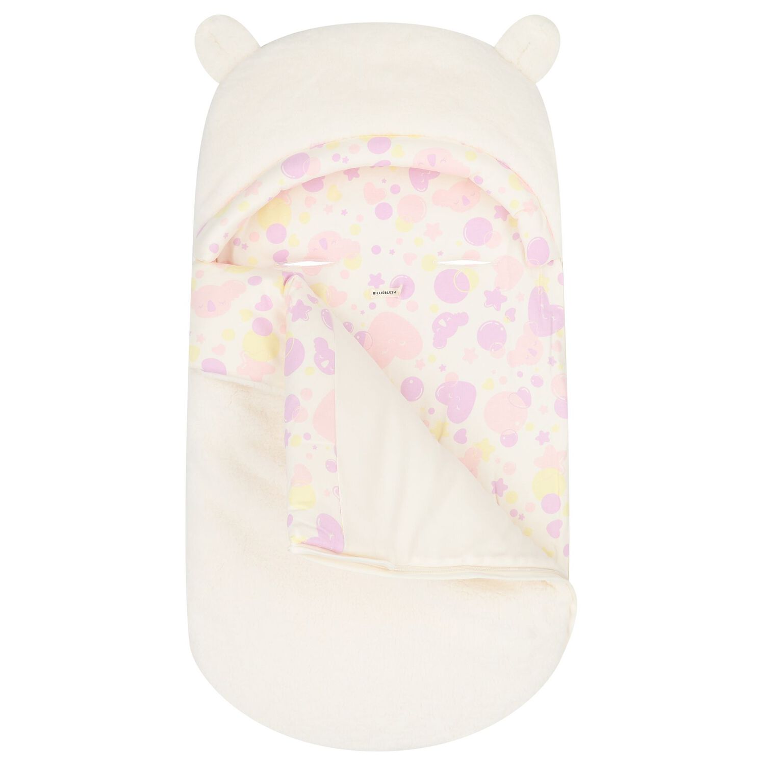 Baby Girls Pink Faux Fur Nest, 1, hi-res