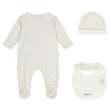 Ivory Logo Babygrow Set