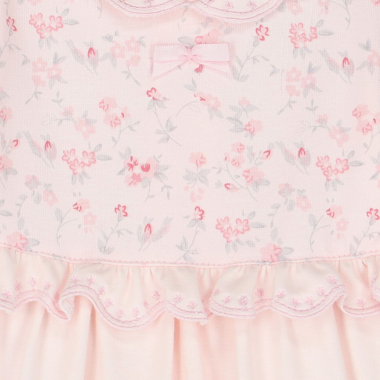Baby Girls Pink Floral Babygrow, 1, hi-res image number null