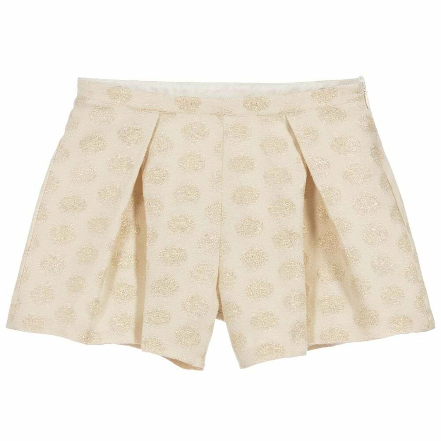 Girls Gold Spotted Shorts, 1, hi-res image number null