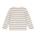Baby Boys White, Beige & Grey Knitted Dungaree Set ( 3 Piece ), 1, hi-res