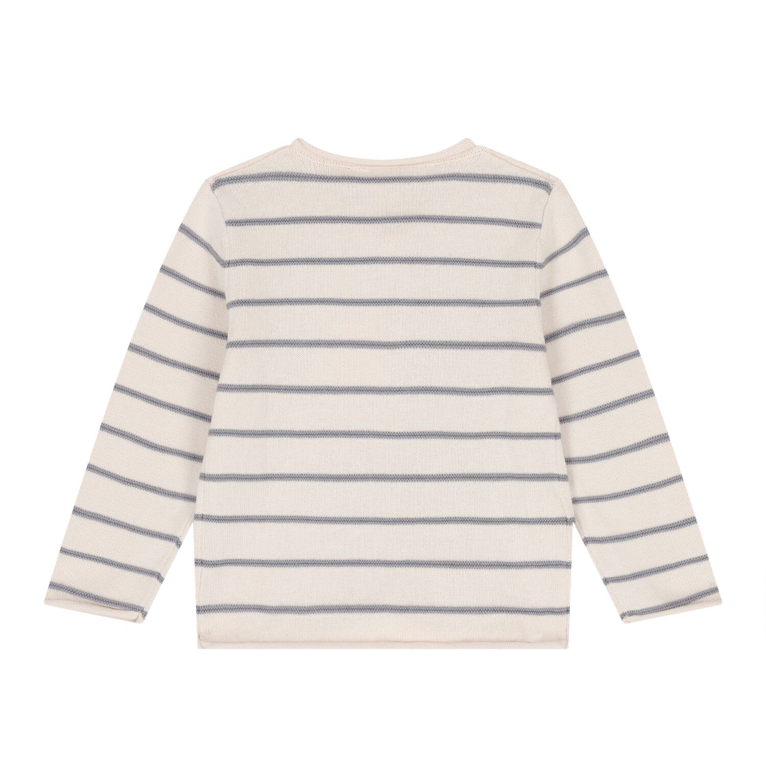 Baby Boys White, Beige & Grey Knitted Dungaree Set ( 3 Piece ), 1, hi-res