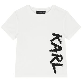 Boys White Logo T-Shirt