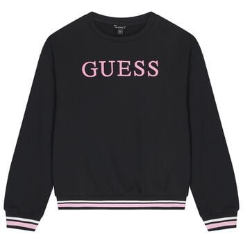  Girls Black Logo Sweatshirt