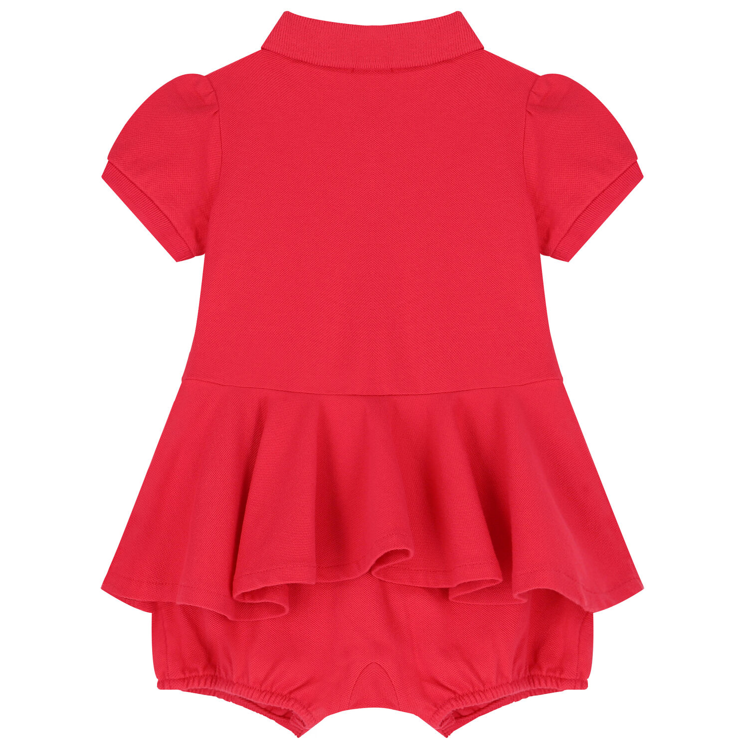 فستان رومبير بنات بالشعار باللون الزهرى, 1, hi-res