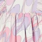 Girls Pink & White Ruffled Iride Dress, 1, hi-res