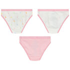 Girls Pink & White Bikini Brief ( 3-Pack ), 1, hi-res