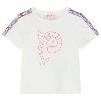 Girls Ivory Logo T-Shirt