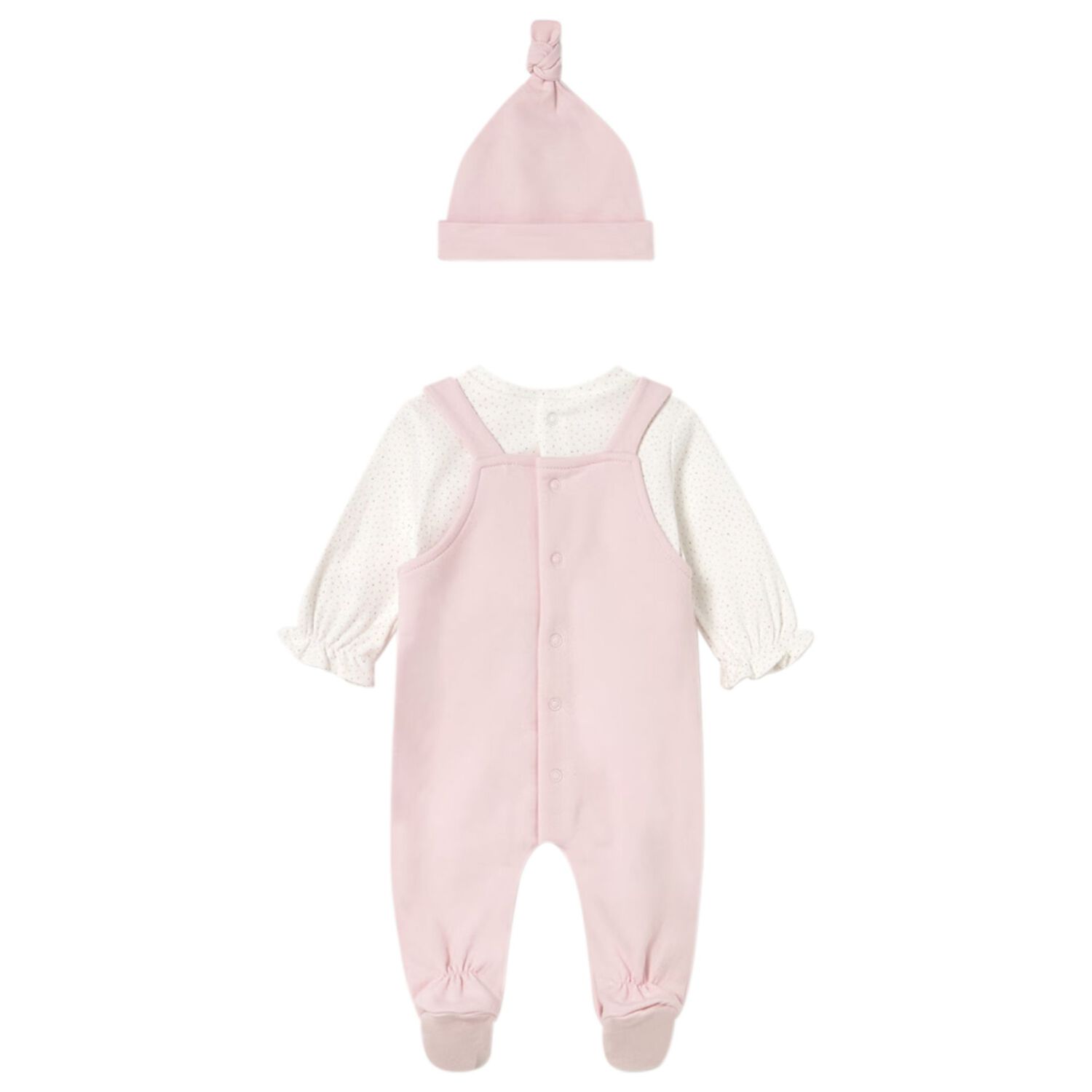Baby Girls Ivory & Pink Babygrow Gift Set, 1, hi-res
