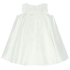 Girls Ivory & Beige Geo Map Bow Dress, 1, hi-res