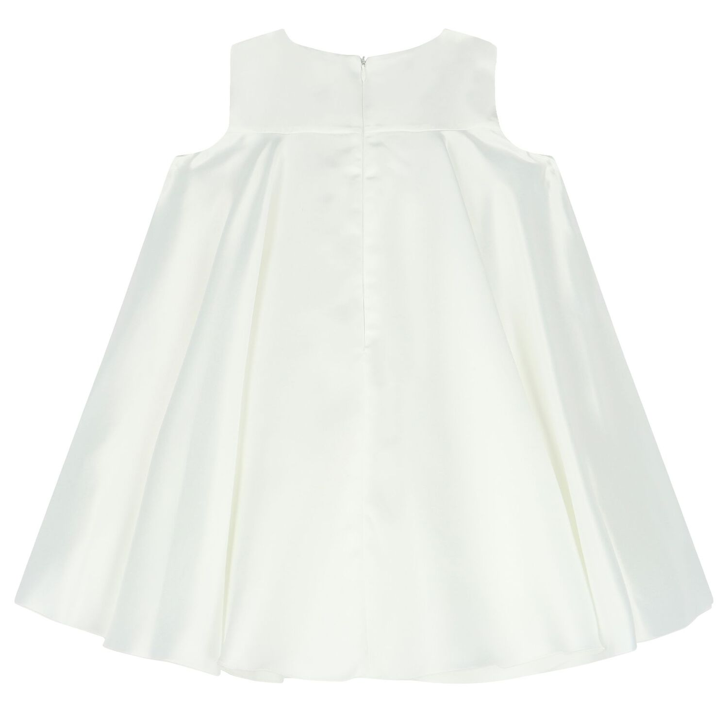 Girls Ivory & Beige Geo Map Bow Dress, 1, hi-res