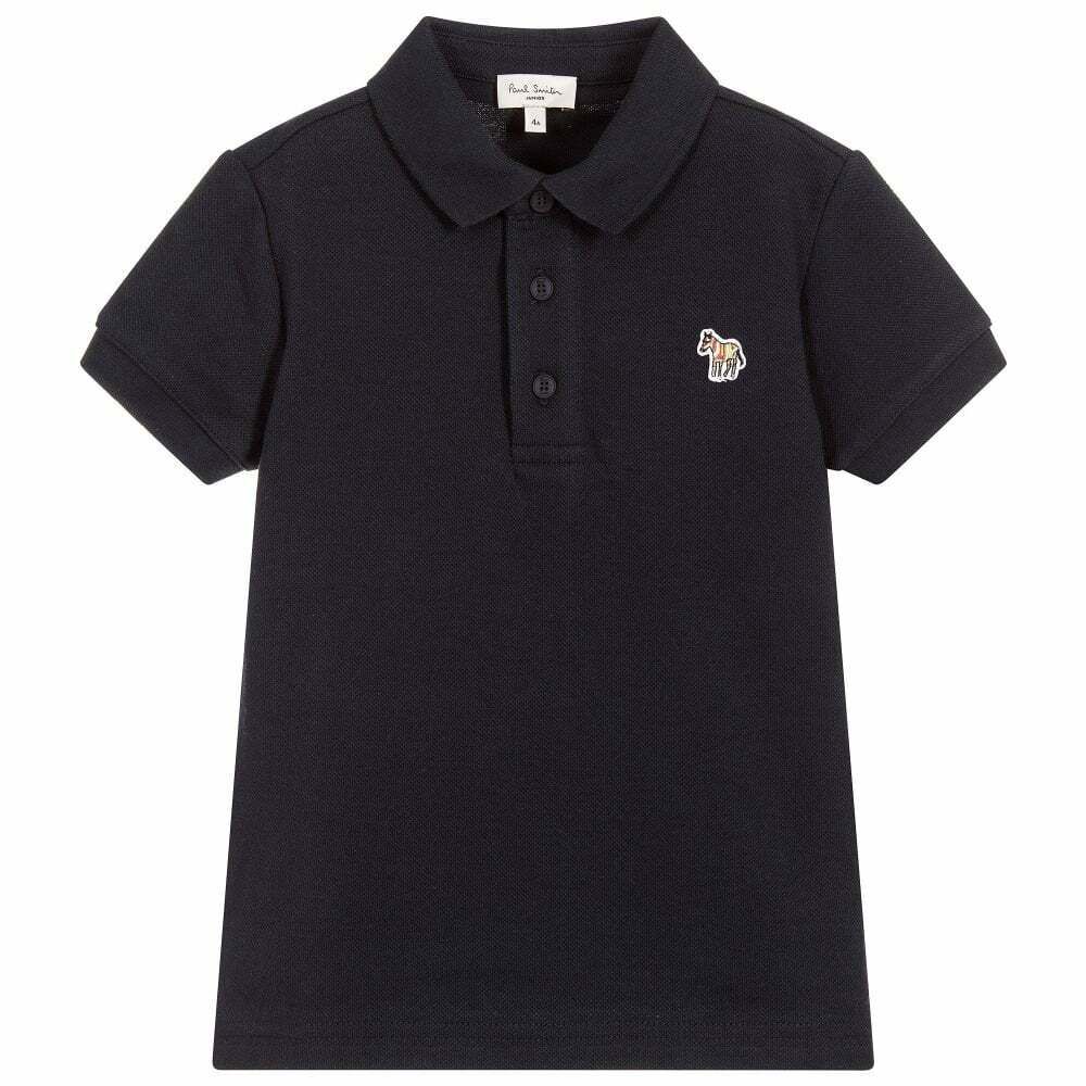 Paul Smith Junior Boys Navy Logo Polo 