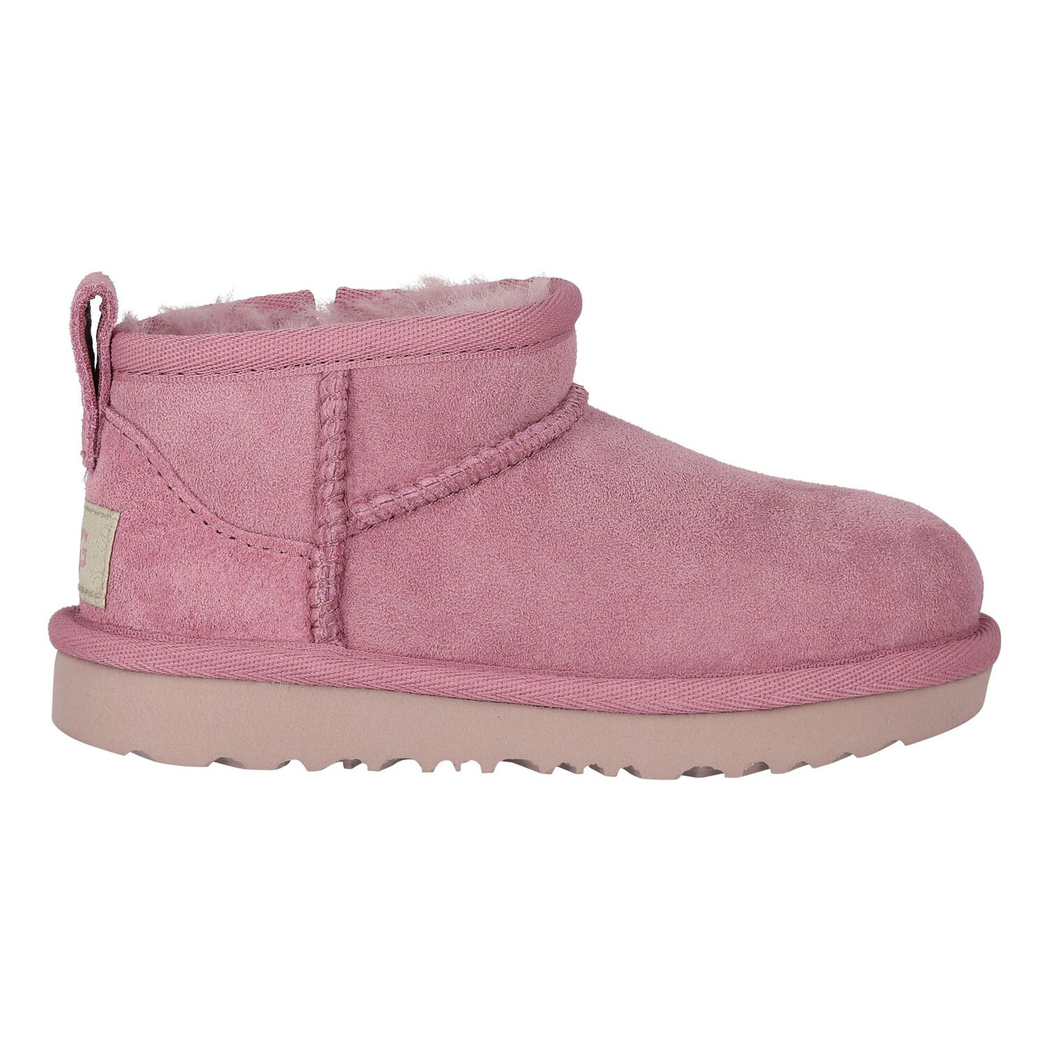 Younger Girls Pink Classic Ultra Mini Suede Boots, 1, hi-res image number null