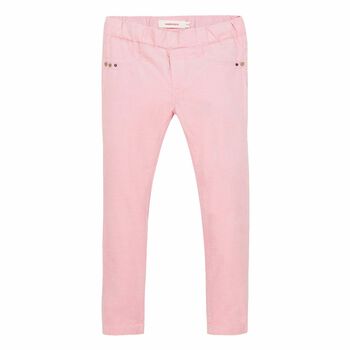 Girls Pink Cotton Trousers