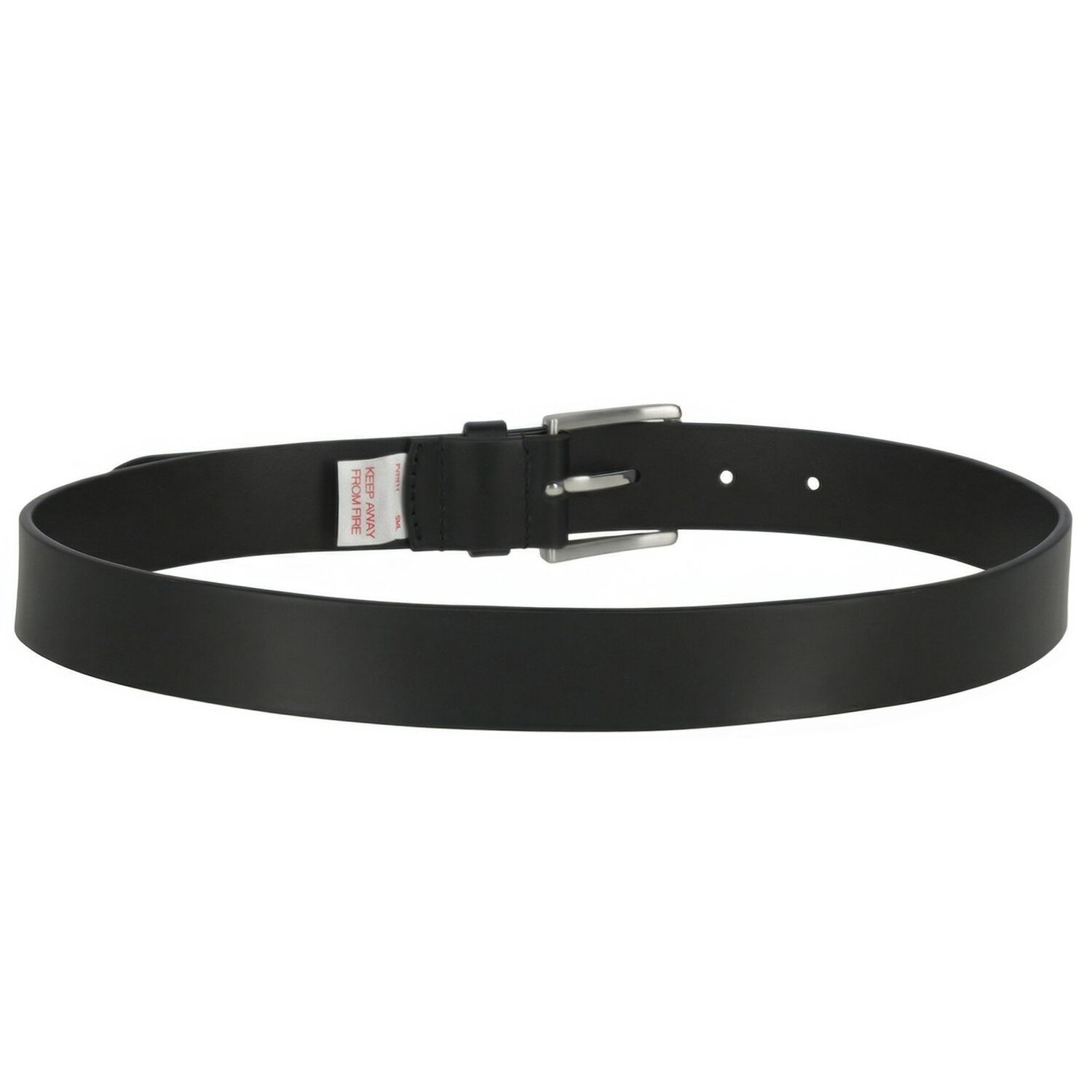 Boys Black Logo Belt, 1, hi-res