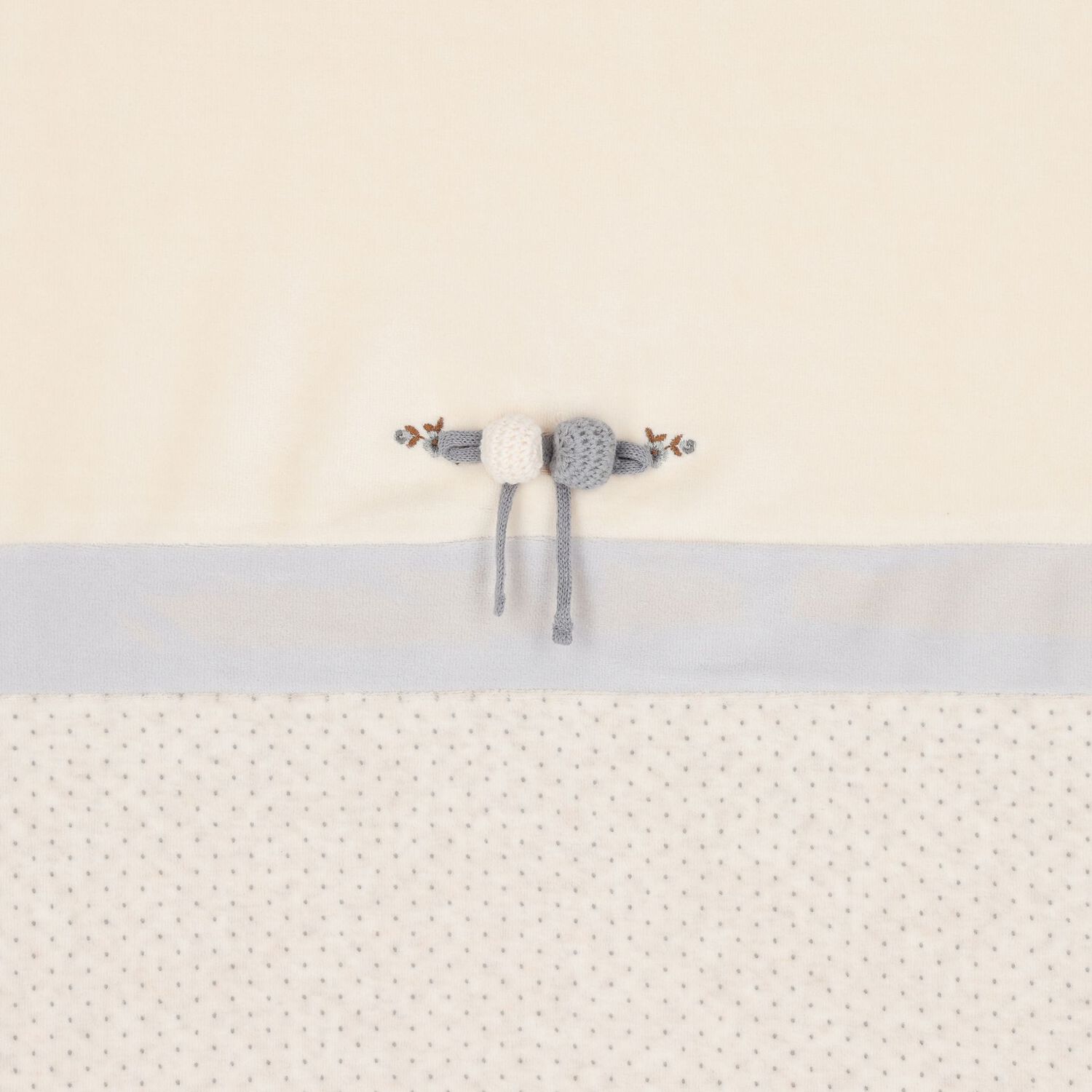 Beige Dot Baby Blanket, 1, hi-res