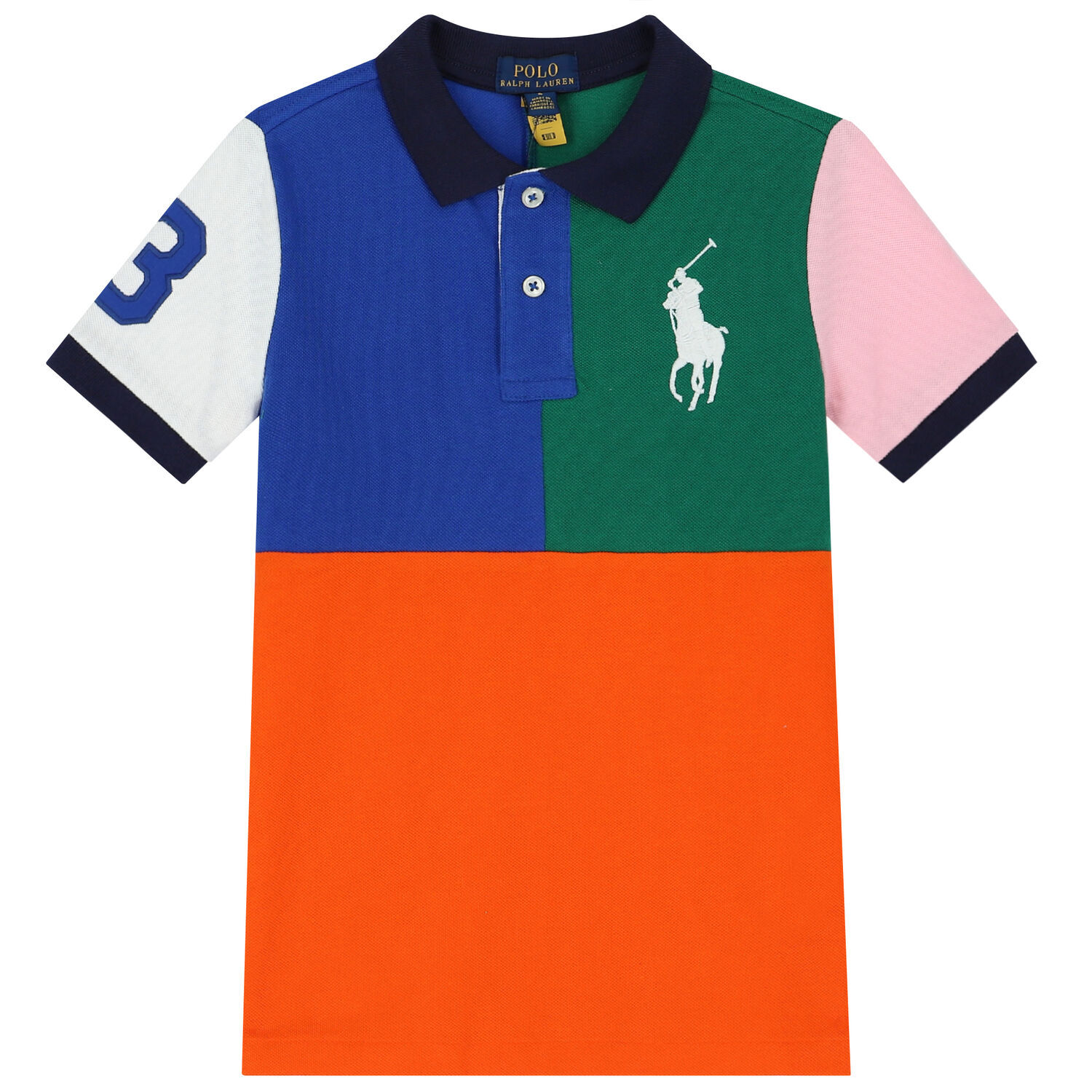 Ralph Lauren Boys Multi-Colored Logo Polo Shirt Junior Couture - Main Image