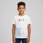 Boys White Surf T-Shirt, 1, hi-res