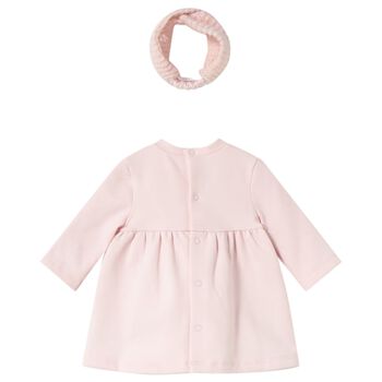 Baby Girls Pink Floral Dress Set