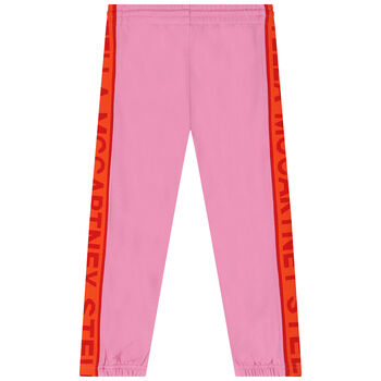 Girls Pink Logo Joggers