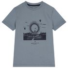 Boys Blue Logo T-Shirt, 1, hi-res