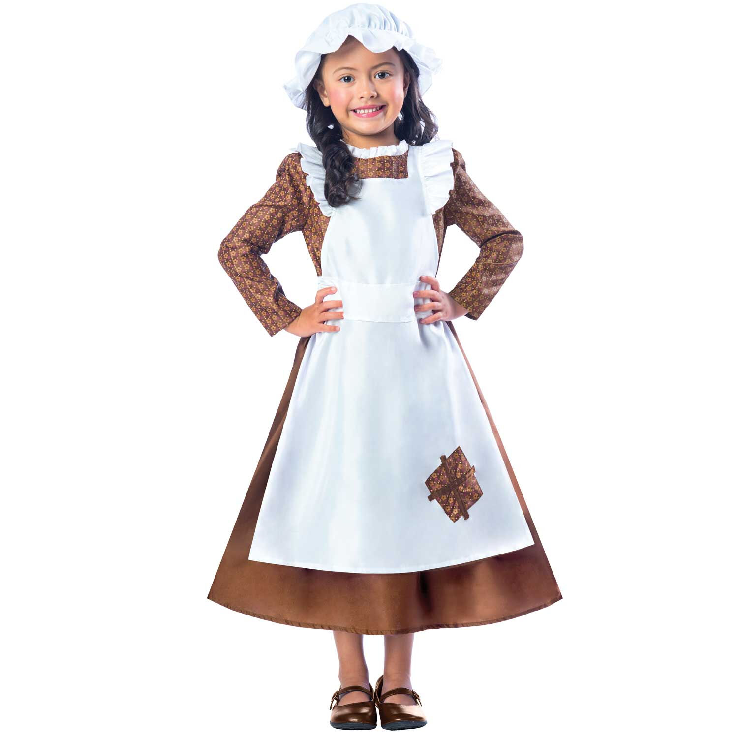 Dress Up by Design Girls White Beige Victorian Costume Junior Couture USA