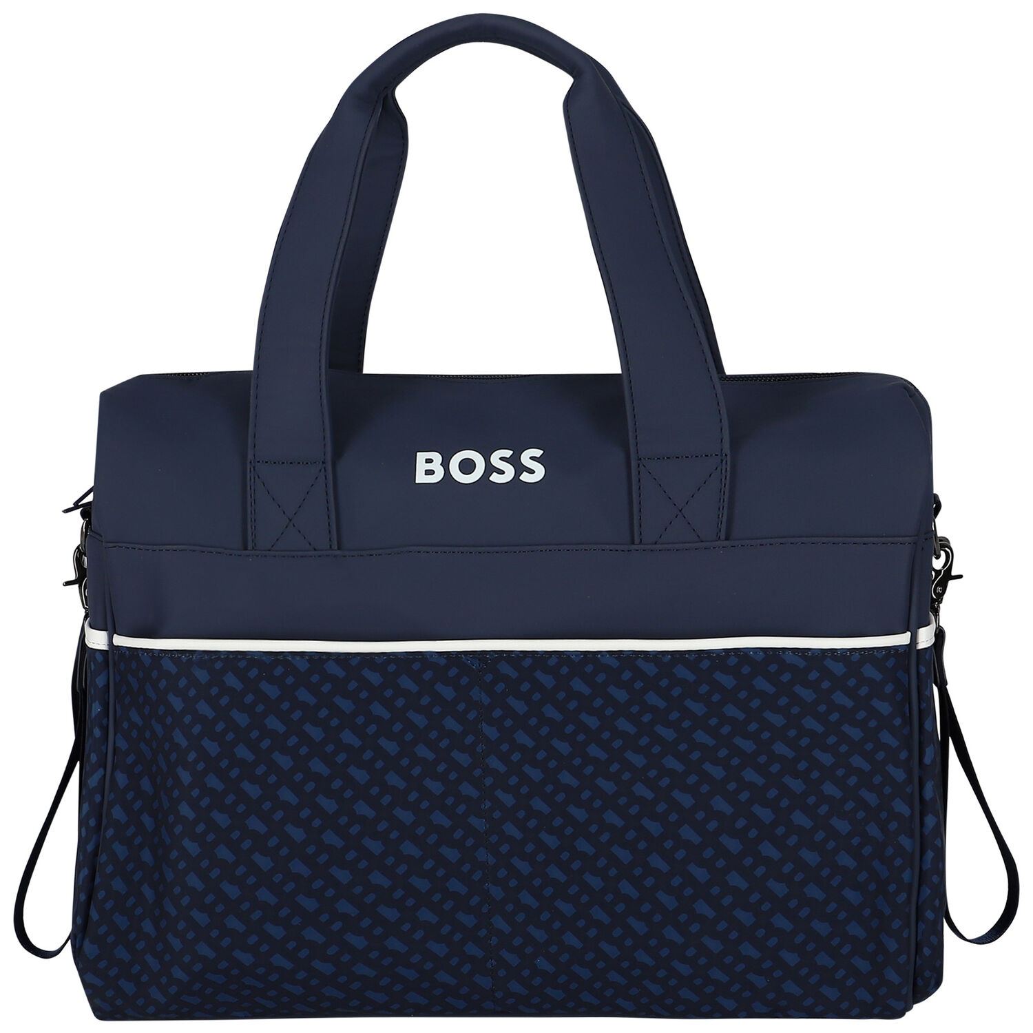 Navy Blue Logo Baby Changing Bag, 1, hi-res