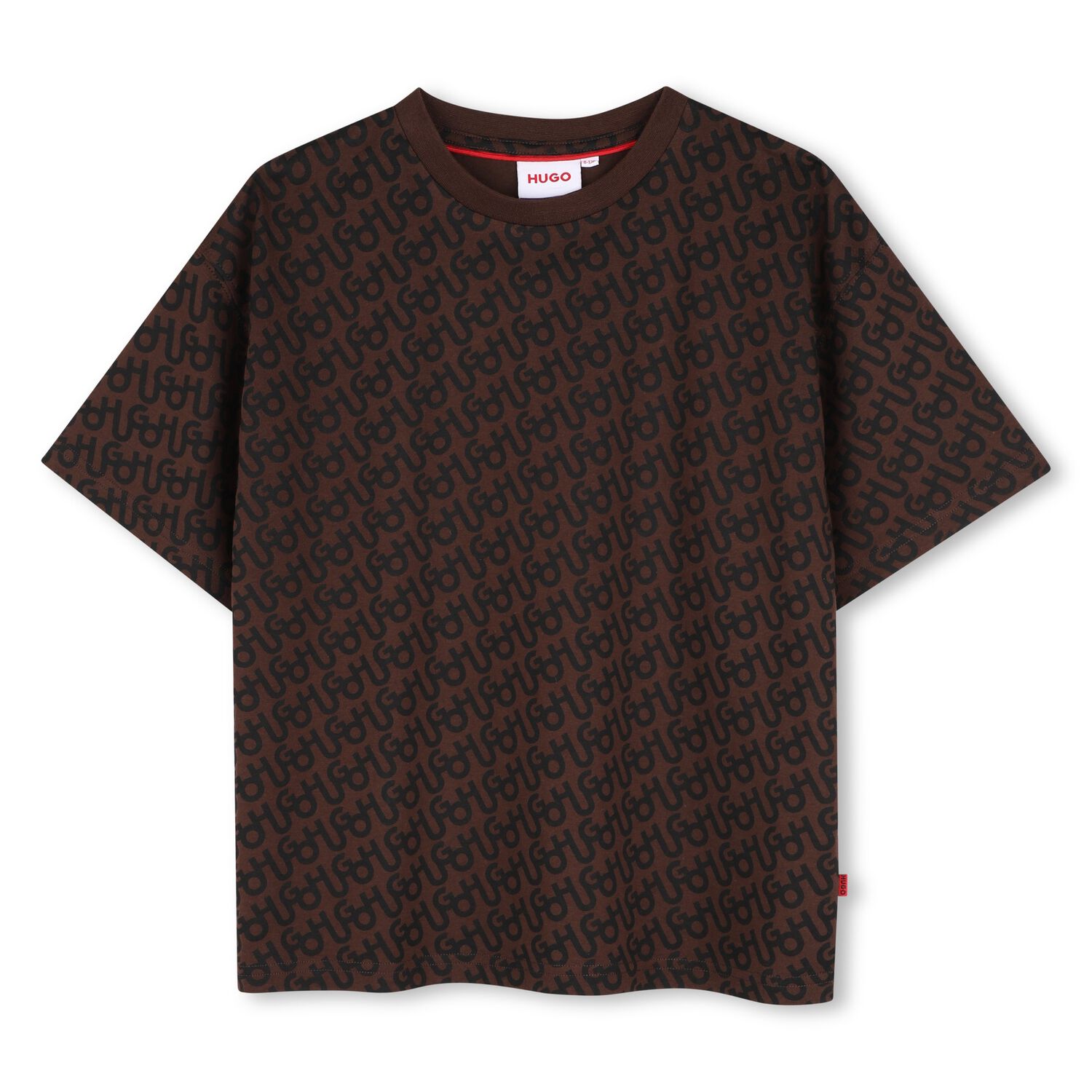 Boys Brown Logo T-Shirt, 1, hi-res