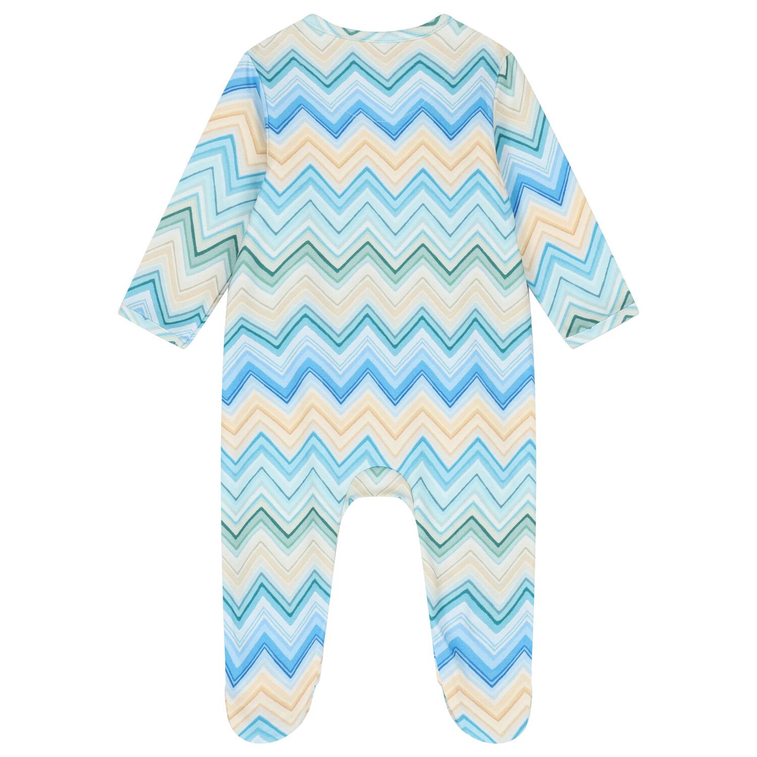 Blue & Yellow Zig Zag Babygrow, 3, hi-res image number null