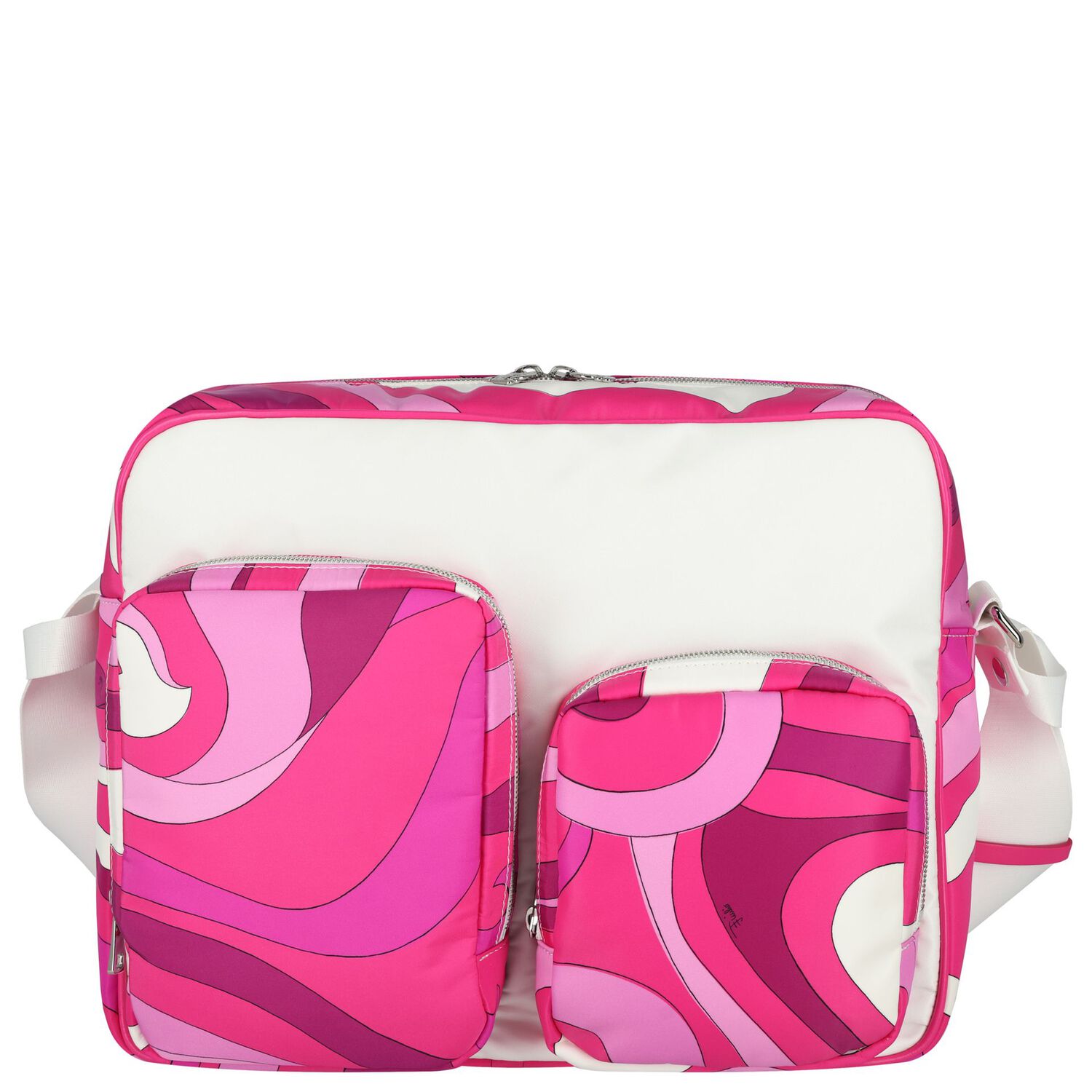 Baby Girls Pink Iride Changing Bag, 2, hi-res
