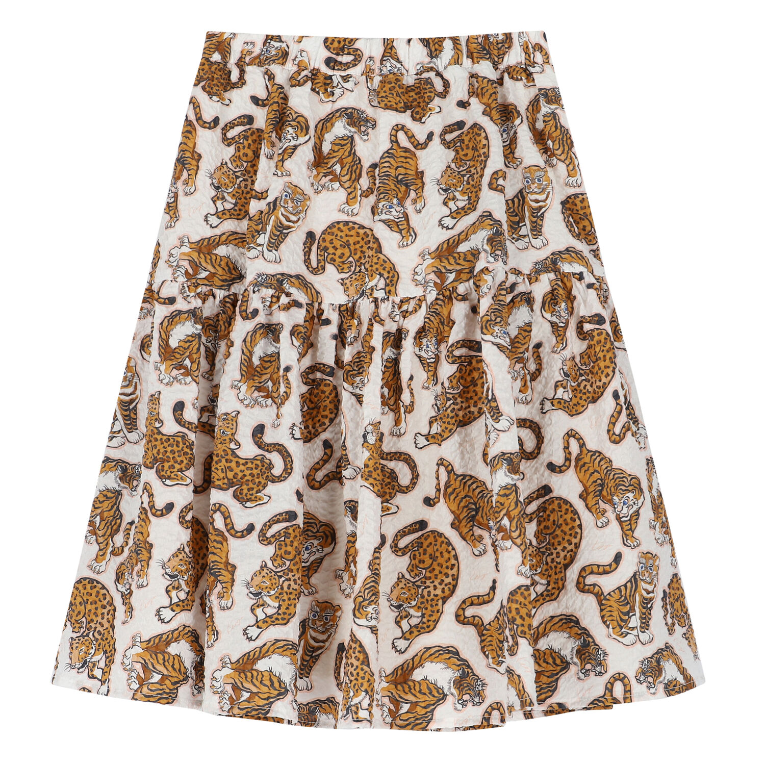 Girls Ivory Tiger Skirt, 1, hi-res image number null