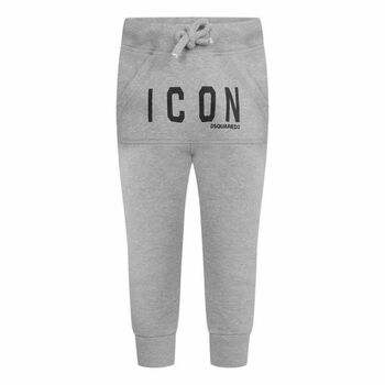 Boys Grey Icon Joggers