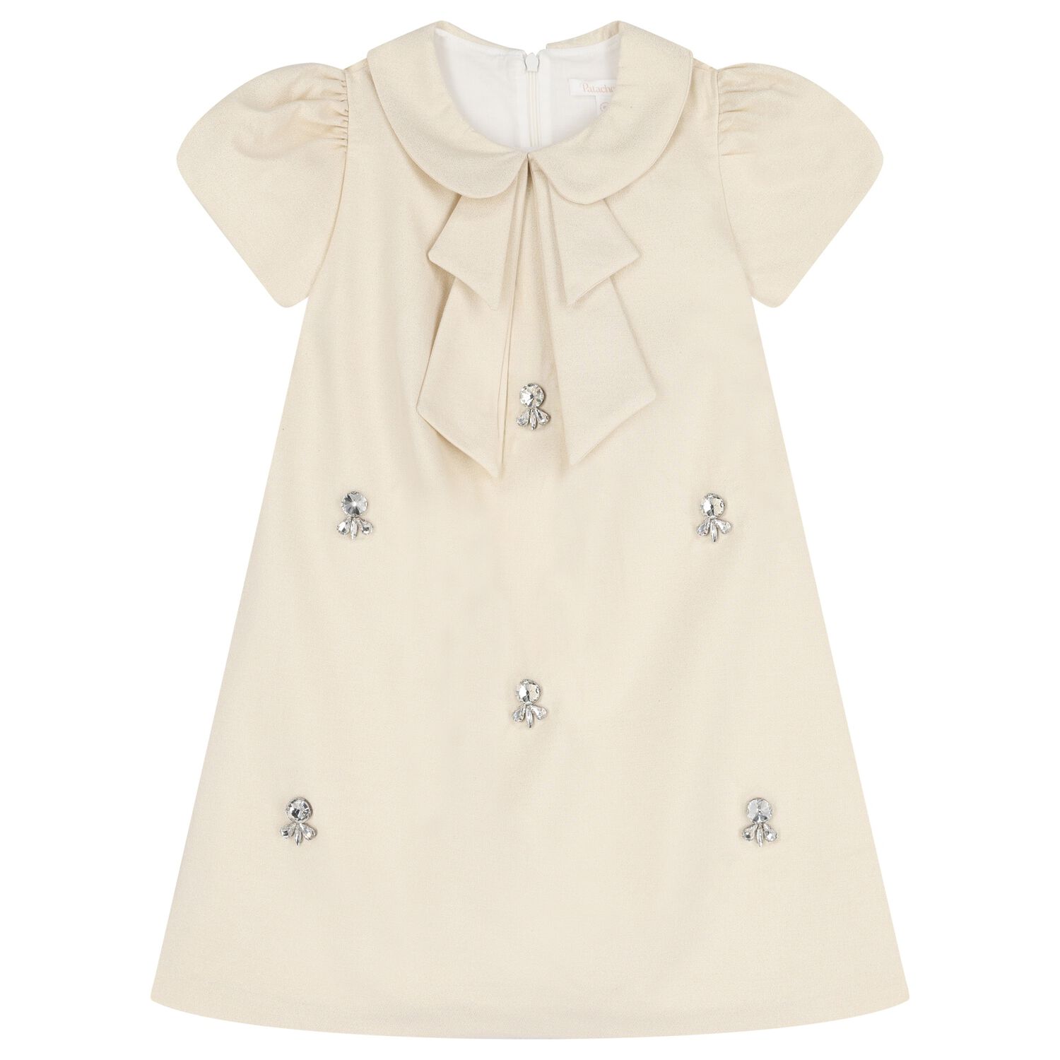 فستان ذهبي مزين بالذهب للبنات, 1, hi-res