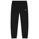 Boys Black Logo Joggers, 1, hi-res