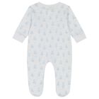 Baby Boys White & Blue Teddy Bear Babygrow Gift Set, 1, hi-res