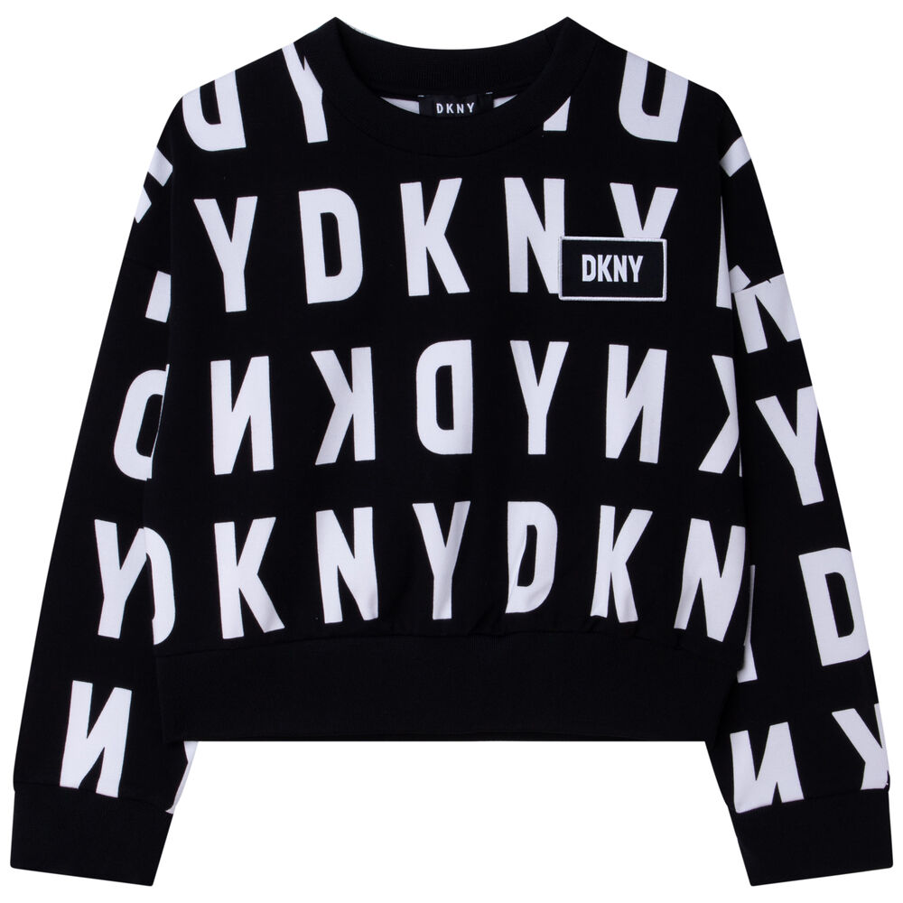 dkny black and white sweatshirt