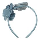 Girls Blue Floral Headband, 4, hi-res