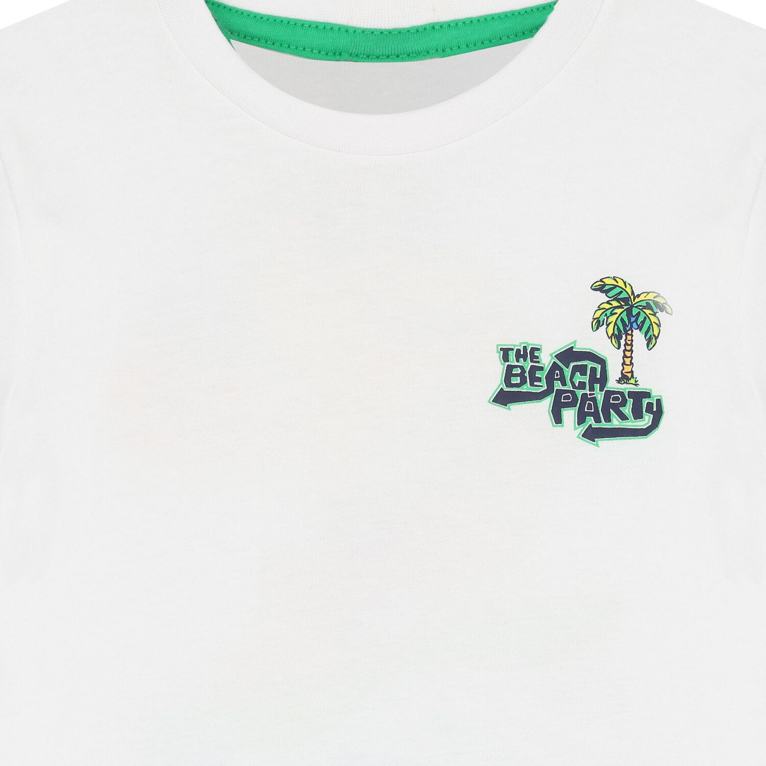 Boys White Palm Tree T-Shirt, 1, hi-res