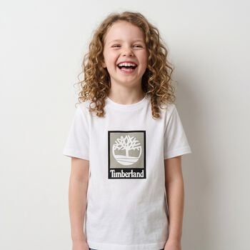 Boys White Logo T-Shirt