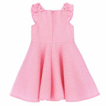Girls Pink Embellished Dress