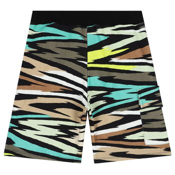 Boys Boys Multi-Coloured Zigzag Logo Shorts